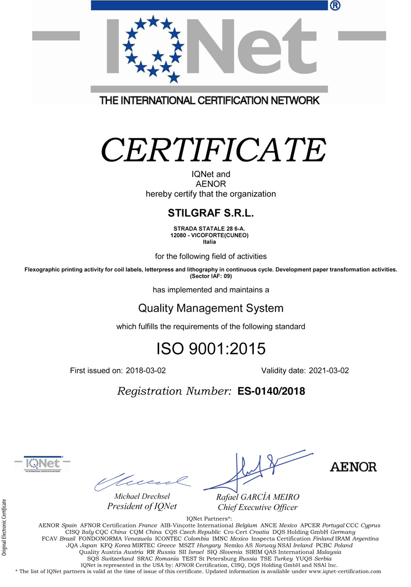 ISO 9001 Stilgraf